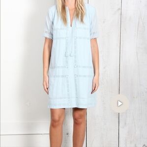Sea New York Light Blue Mini Dress